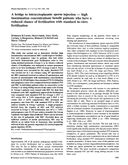 A bridge to intracytoplasmic sperm injection &mdash; high insemination