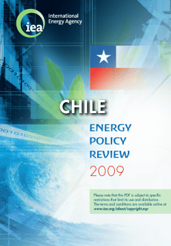 chile energy policy review 2009