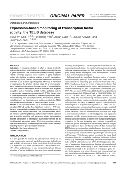Expression-based monitoring of transcription factor activity: the
