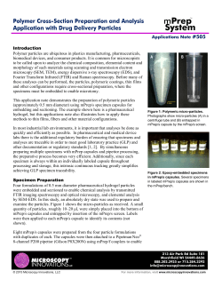 Polymer Cross-Section Preparation and Analysis