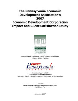 1 - Pennsylvania Economic Development Association