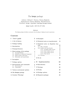 The breqn package