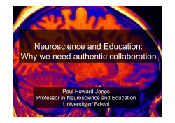 Neuroscience and Education