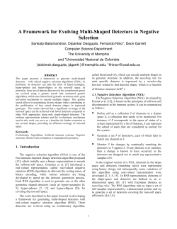 A Framework for Evolving Multi-Shaped Detectors in Negative