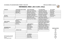 57th ANNUAL LITTLE BEAVER ROUND-UP RODEO