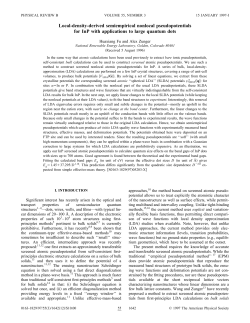 Local-density-derived semiempirical nonlocal pseudopotentials for