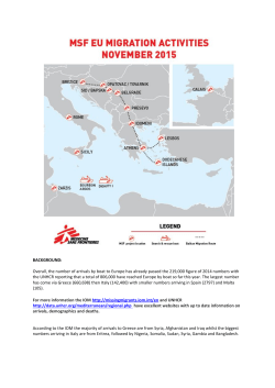 Overall, the number of arrivals by boat to Europe has already