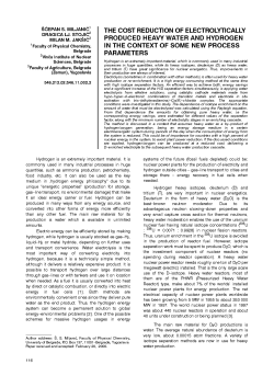 The cost reduction of electrolytically produced heavy water and