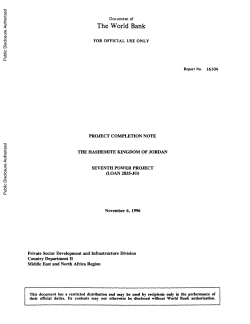 12 pages - World bank documents
