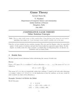 Game Theory - Semantic Scholar