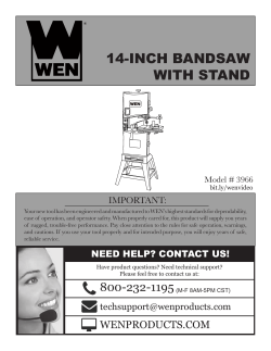 14-inch bandsaw with stand