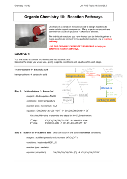 Reaction Pathways