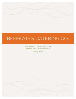 beefeater catering co.