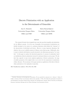 Discrete Polarization with an Application to the Determinants of