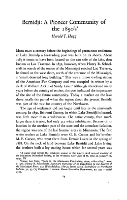 Bemidji : a pioneer community of the 1890`s [by] Harold