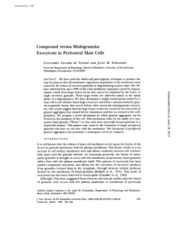 Compound versus Multigranular Exocytosis in Peritoneal Mast Cells