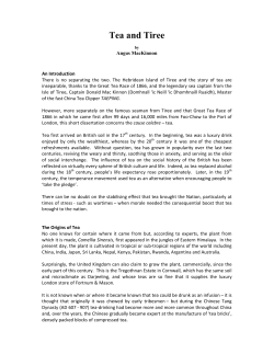 Tea and Tiree - Isle of Tiree Genealogy