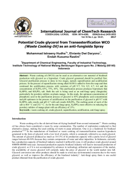 Full Text PDF - International Journal of ChemTech Research