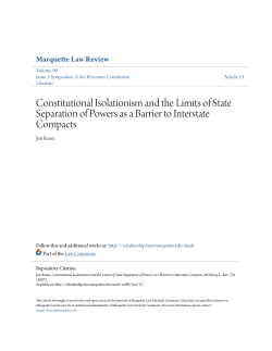 Constitutional Isolationism and the Limits of State Separation of