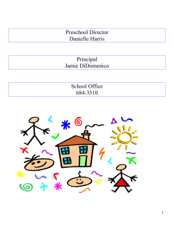 Preschool Handbook 2016-2017 - St. Matthew Catholic School