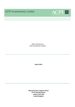 ACPI Pillar 3 Disclosure 2015