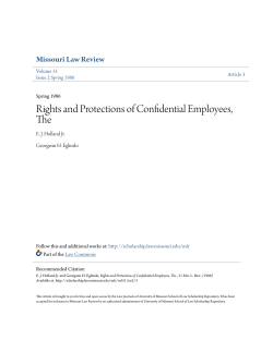 Rights and Protections of Confidential Employees, The