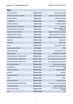 Tuomarit - List of Judges