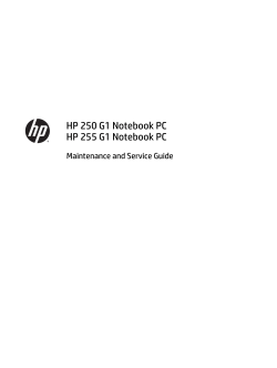 HP 250 G1 Notebook PC HP 255 G1 Notebook PC