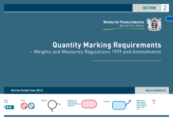 Quantity Marking - Industry foodsafety.govt.nz