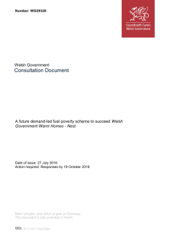 Consultation Document - Consultations | GOV.WALES