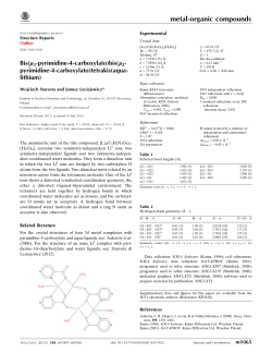 Bis (μ3-pyrimidine-4-carboxylato) bis (μ2-pyrimidine-4