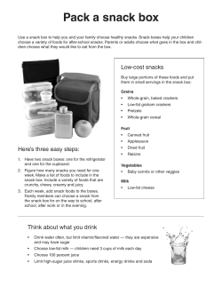 Pack a snack box