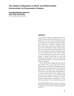 The Impacts of Bypasses on Small- and Medium