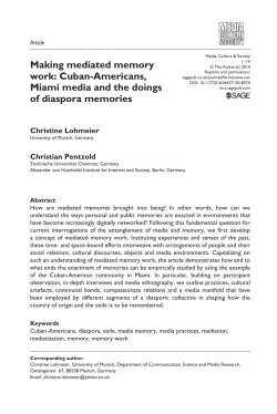 Making mediated memory work: Cuban