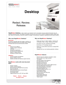 Rapid Redact Online - CJ Enterprises, Inc.