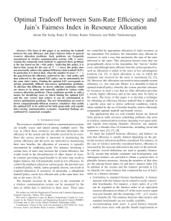 Optimal Tradeoff between Sum-Rate Efficiency and Jain`s Fairness