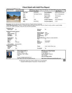 Client Detail with Addl Pics Report