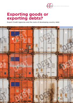 Exporting goods or exporting debts?