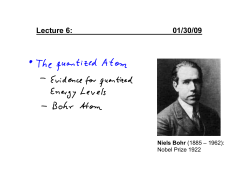 Bohr atom - CLASSE Cornell