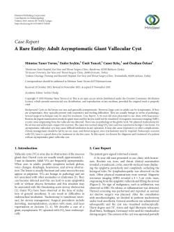 A Rare Entity: Adult Asymptomatic Giant Vallecular Cyst