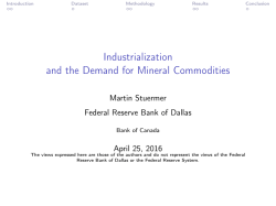 Industrialization and the Demand for Mineral