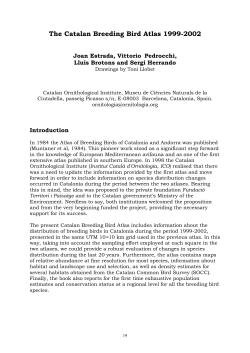 Bird Census News - Institut Català d`Ornitologia