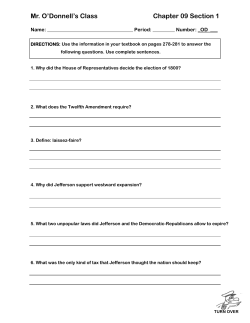Chapter 09 Sec 1 - Mr. O`Donnell`s Class Room
