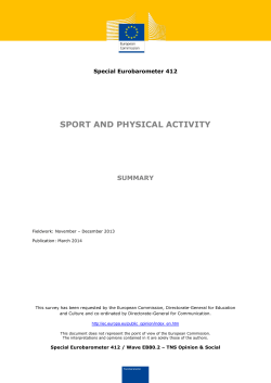 Sport and physical activity - European Commission