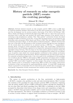 History of research on solar energetic particle (SEP) events: the