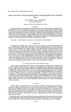 Radar observations of wind-shear splitting within evolving