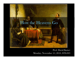 How the Heavens Go - MIT OpenCourseWare