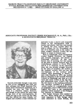 SBORNlK PRACI FILOZOFICKE FAKULTY BRNENSKE