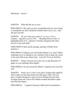 Philomena - Ivana Chubbuck Studio