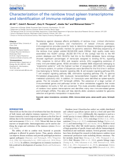 Characterization of the rainbow trout spleen transcriptome and